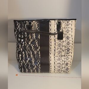 Exotic Snakeskin print Coach tote bag